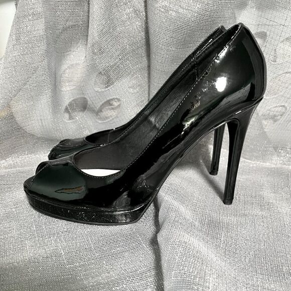 Chinese Laundry black FIA PEEP TOE PUMP - Picture 4 of 7